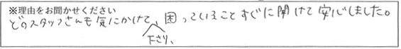相談係の対応 画像